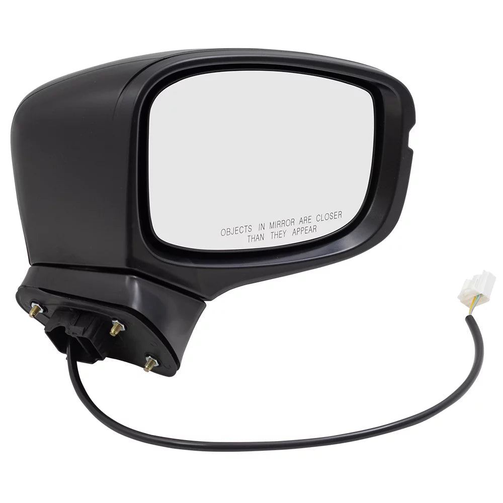 Brock Aftermarket Replacement Passenger Right Power Door Mirror Assembly Textured Black Manual Folding Without Heat-Signal-Memory-Auto Dimming-Side View Camera