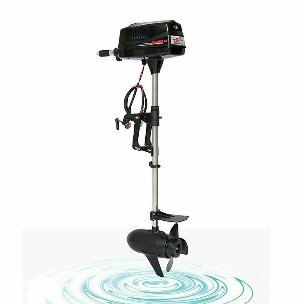 Wuzstar 60V 10HP Electric Outboard Motor Brushless Fishing Watercraft Engine w/Propel 2.2KW