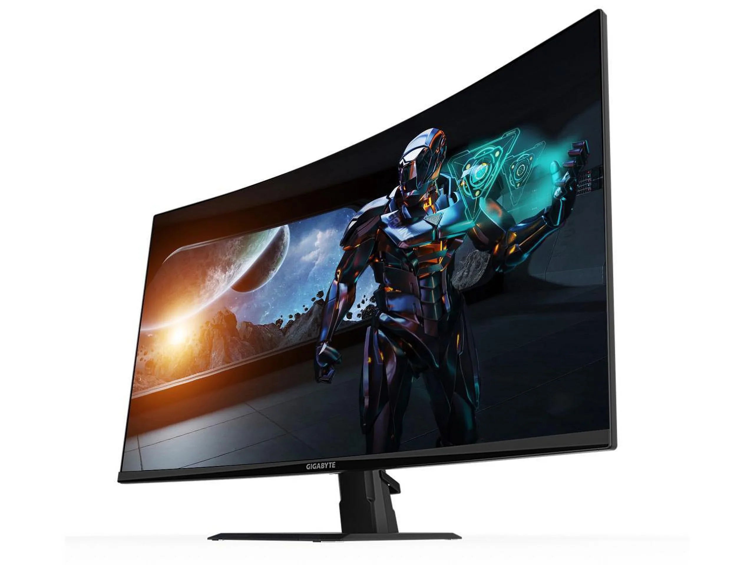 GIGABYTE GS32QC 31.5" 165Hz 1440P Curved Gaming Monitor, 2560x1440 VA 1500R Display, 1ms (MPRT) Response Time, HDR Ready, 1x Display Port 1.4, 2x HDMI 2.0