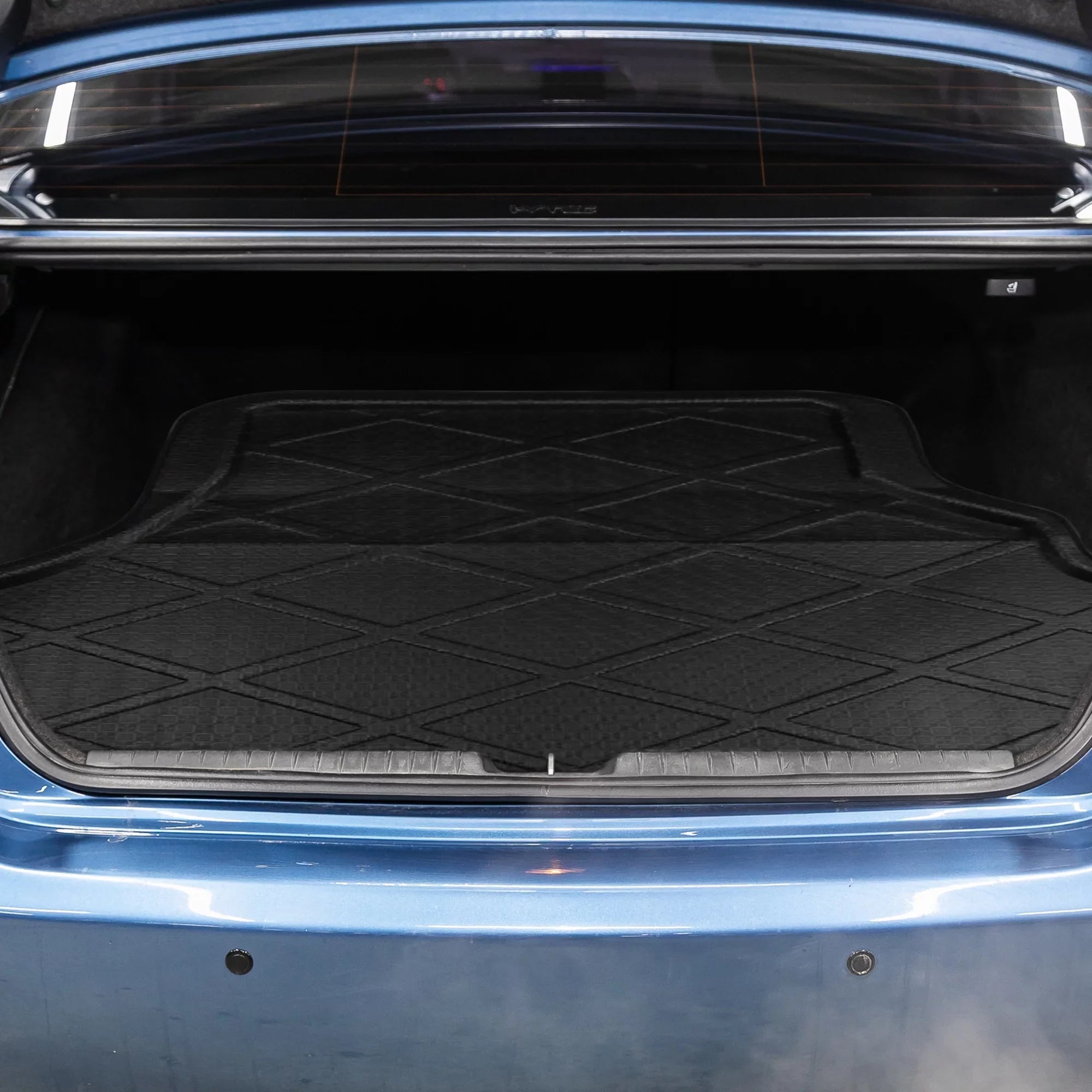 Unique Bargains Black Rear Trunk Tray Boot Liner Cargo Floor Mat Coating for Honda Accord 7 04-07