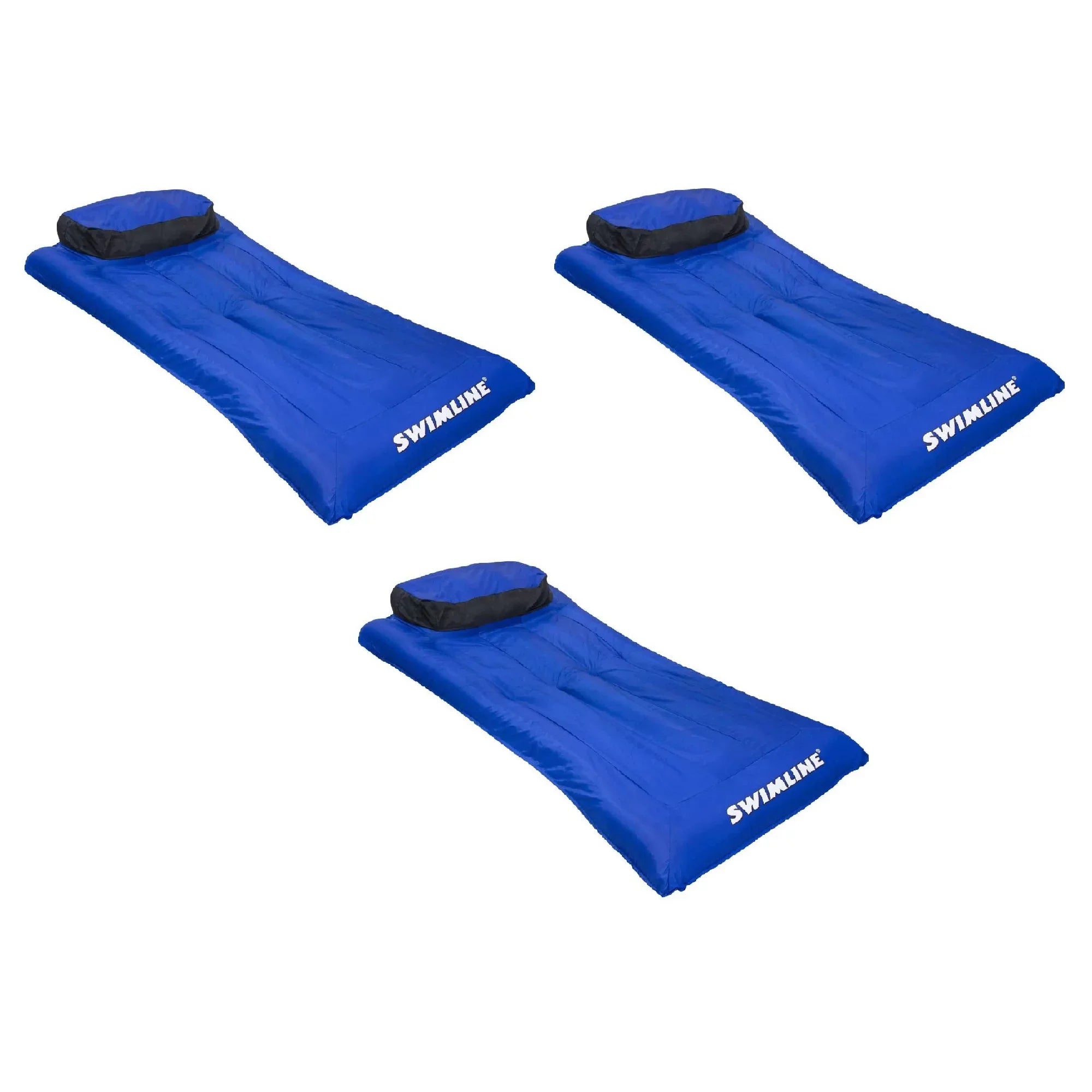 Swimline 9057 Swimming Pool Inflatable Fabric Shield Air Mattress (3 Pack)