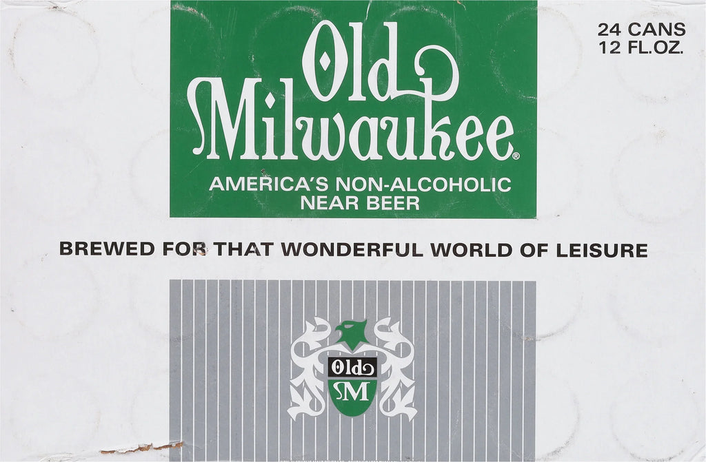 Old Milwaukee (Pack of 24) Non Alcoholic 12oz Cans Beer Brewed For That Wonderful World Of Leisure (Includes 24 Individual 12oz Old Mil Cans)