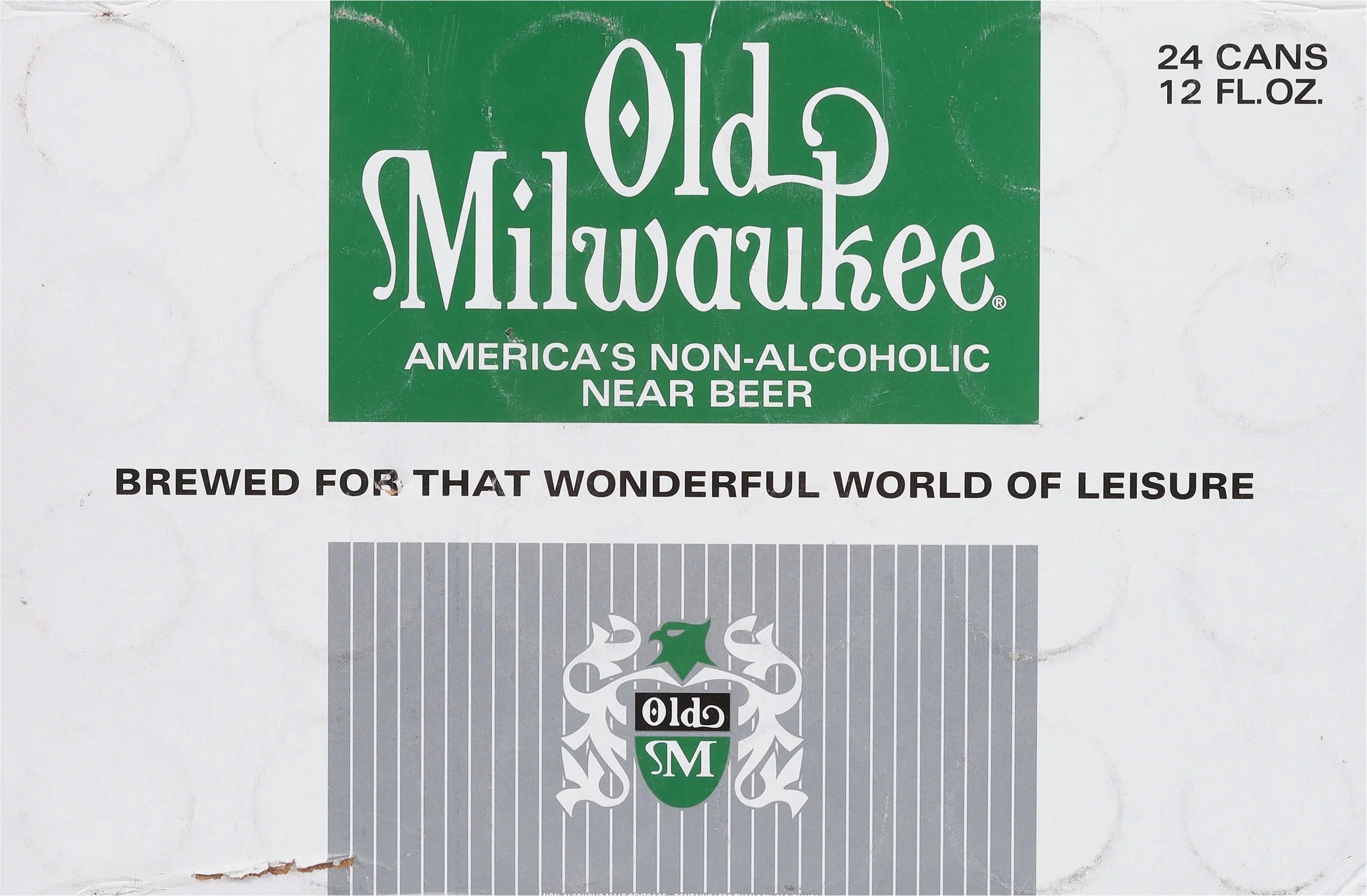 Old Milwaukee (Pack of 24) Non Alcoholic 12oz Cans Beer Brewed For That Wonderful World Of Leisure (Includes 24 Individual 12oz Old Mil Cans)