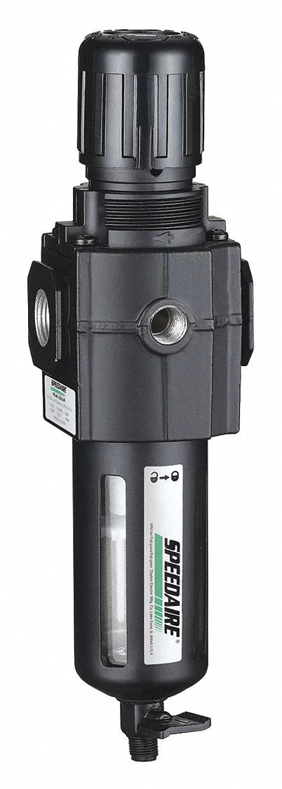Speedaire Filt-Reg,1/4"NPT,80 cfm,40 micron 4ZK87
