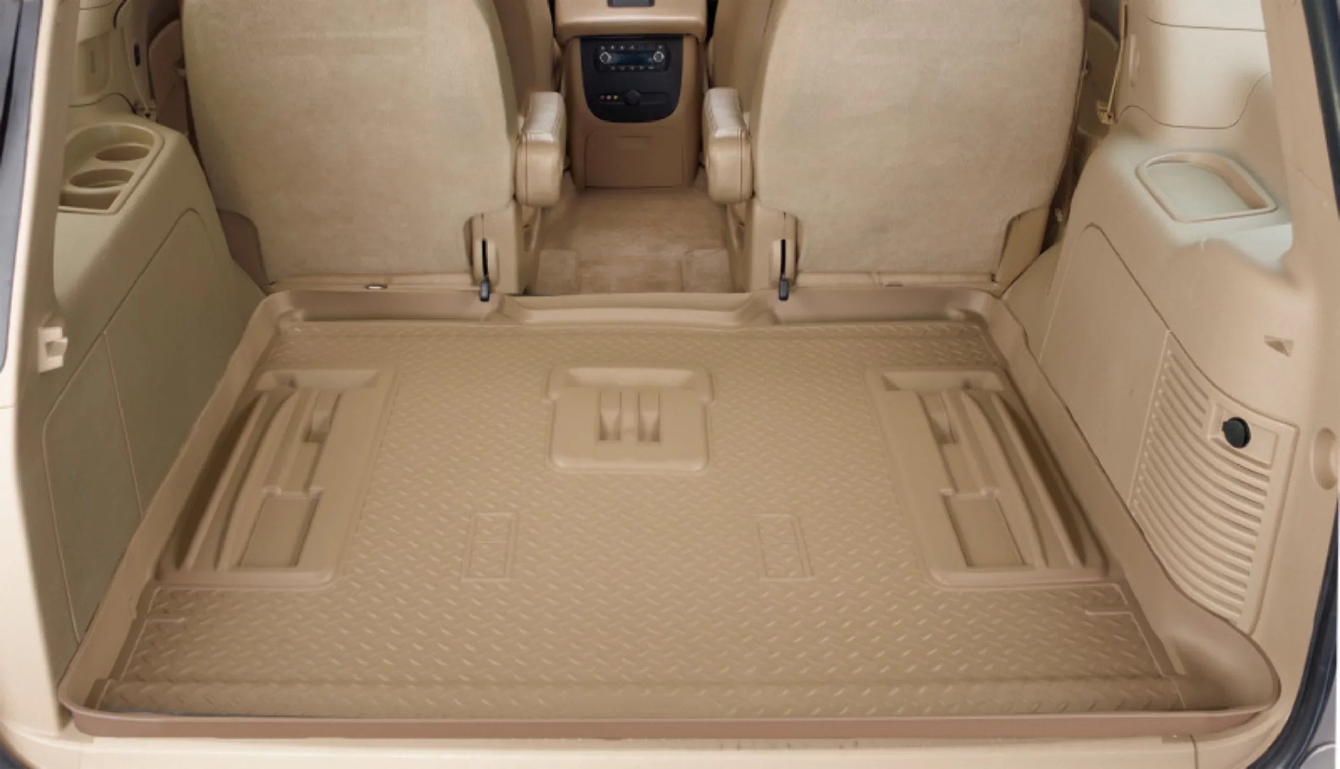 Husky by RealTruck Classic Style Series Cargo Liner Black Matching with 11-17 Jeep Wrangler 4 Door, 18 Jeep Wrangler JK 4 Door Suitable with select: 2011,2015-2018 Jeep Wrangler Unlimited