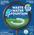 Eco Pool Drain Waste Water Fountain for Sand & Cartridge Filtered Swimming Pools #200