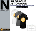 IRON ON HEAT TRANSFER PAPER 3G JET OPAQUE 8.5 x 11" CUSTOM PACK 100 SHEETS