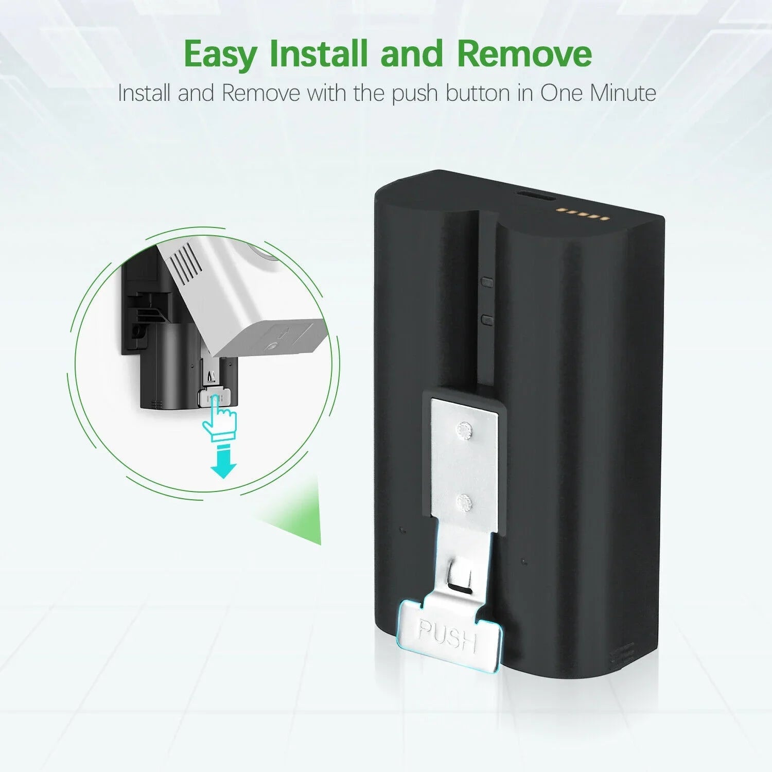 EBL 5-Pack Rechargeable Doorbell Replacement Battery Fitting with Ring Video Doorbell 2/3/3 Plus/4, Spotlight Cam, Stick Up Cam, for Ring Doorbell Camera, Backup Batteries 6040mAh 3.65V