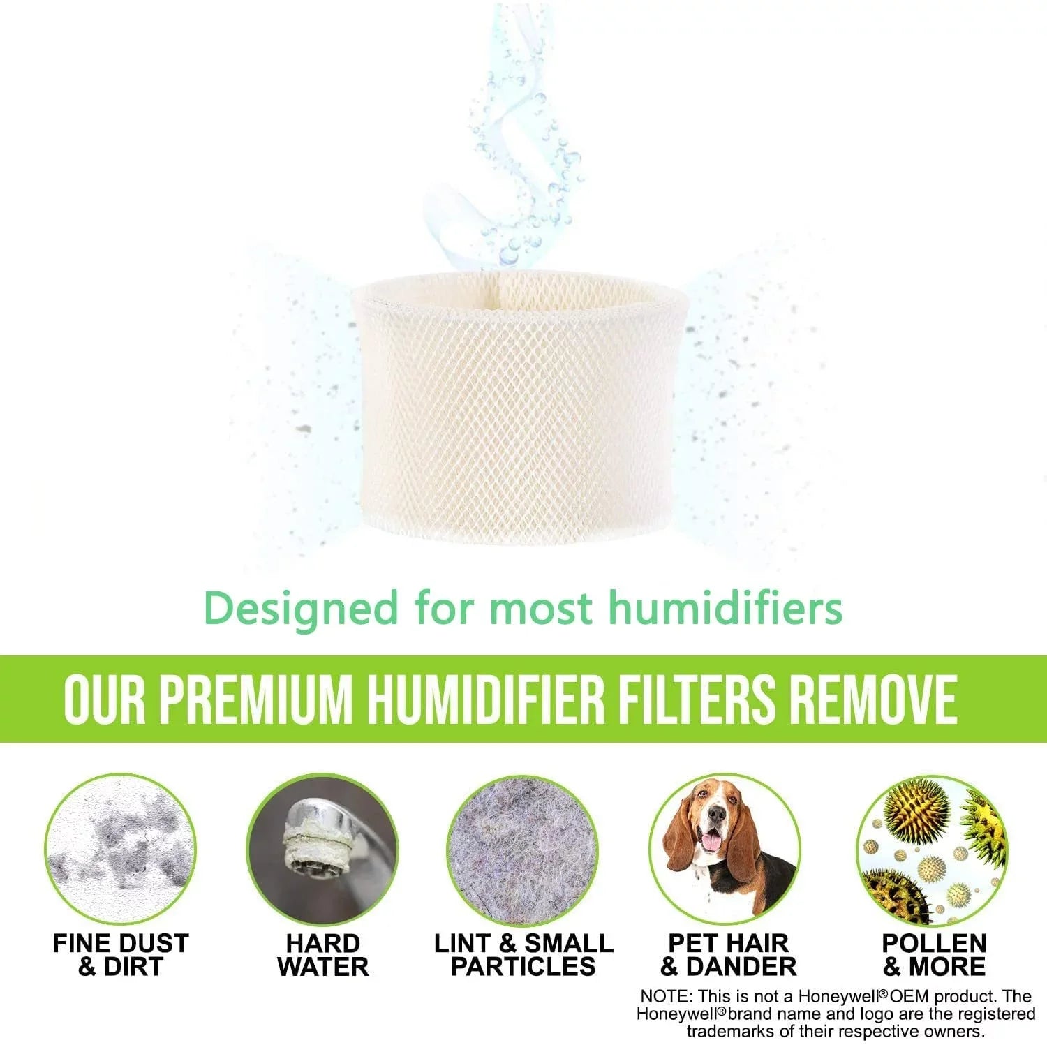 ITidyHome 4-Pack Replacement for Emerson MAF2 Moist air Wicking Humidifier Filter Designed to Fitting with Emerson Part # MAF2 & Kenmore Part # 15508, Noma Part #EF2.