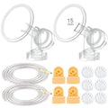 Maymom Pump Parts Suitable with Medela Pump in Style Pumps Not for Pump in Style with MaxFlow (15mm Flanges)