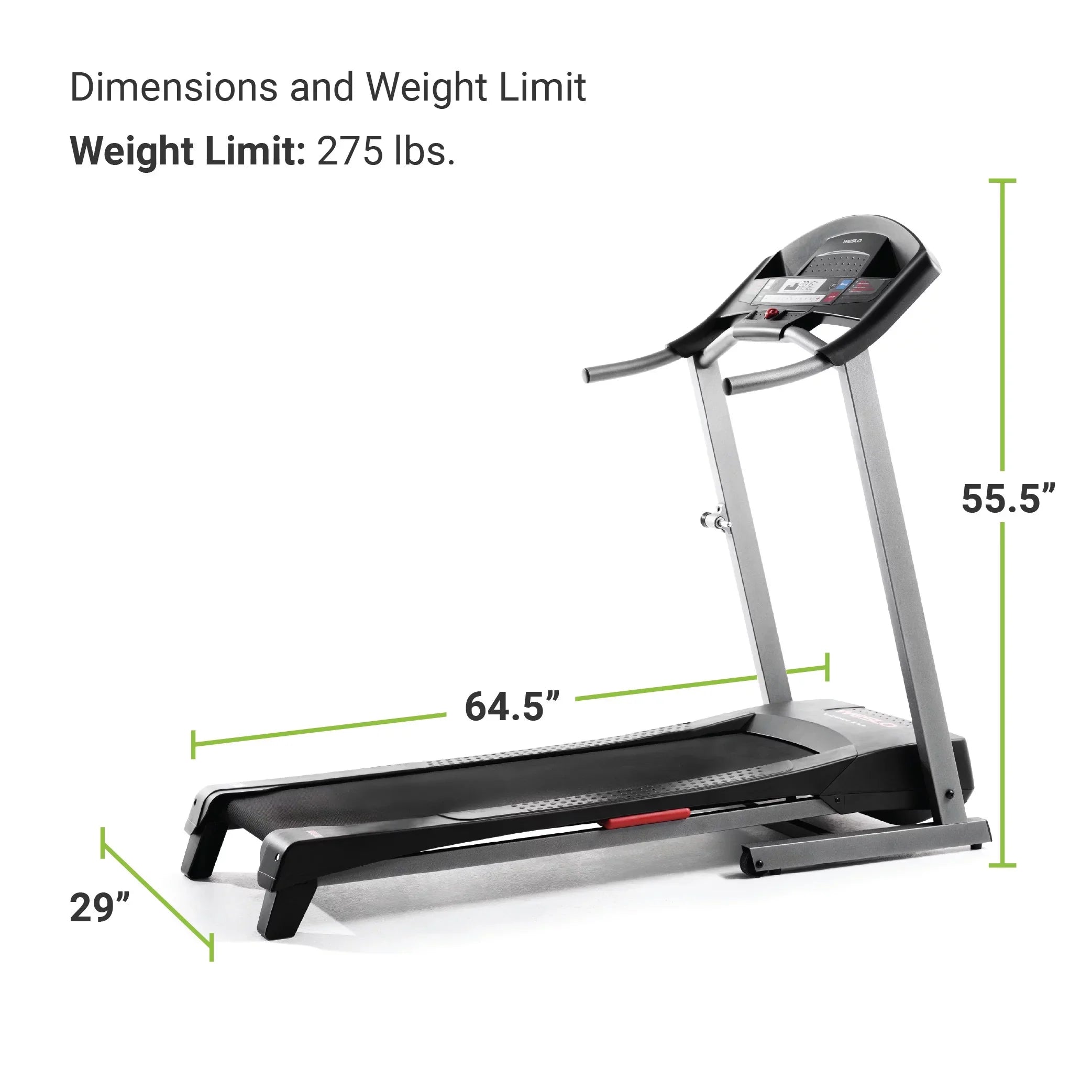 Weslo Cadence G 5.9i Folding Treadmill, iFit Fitting with Manually Adjustable Incline