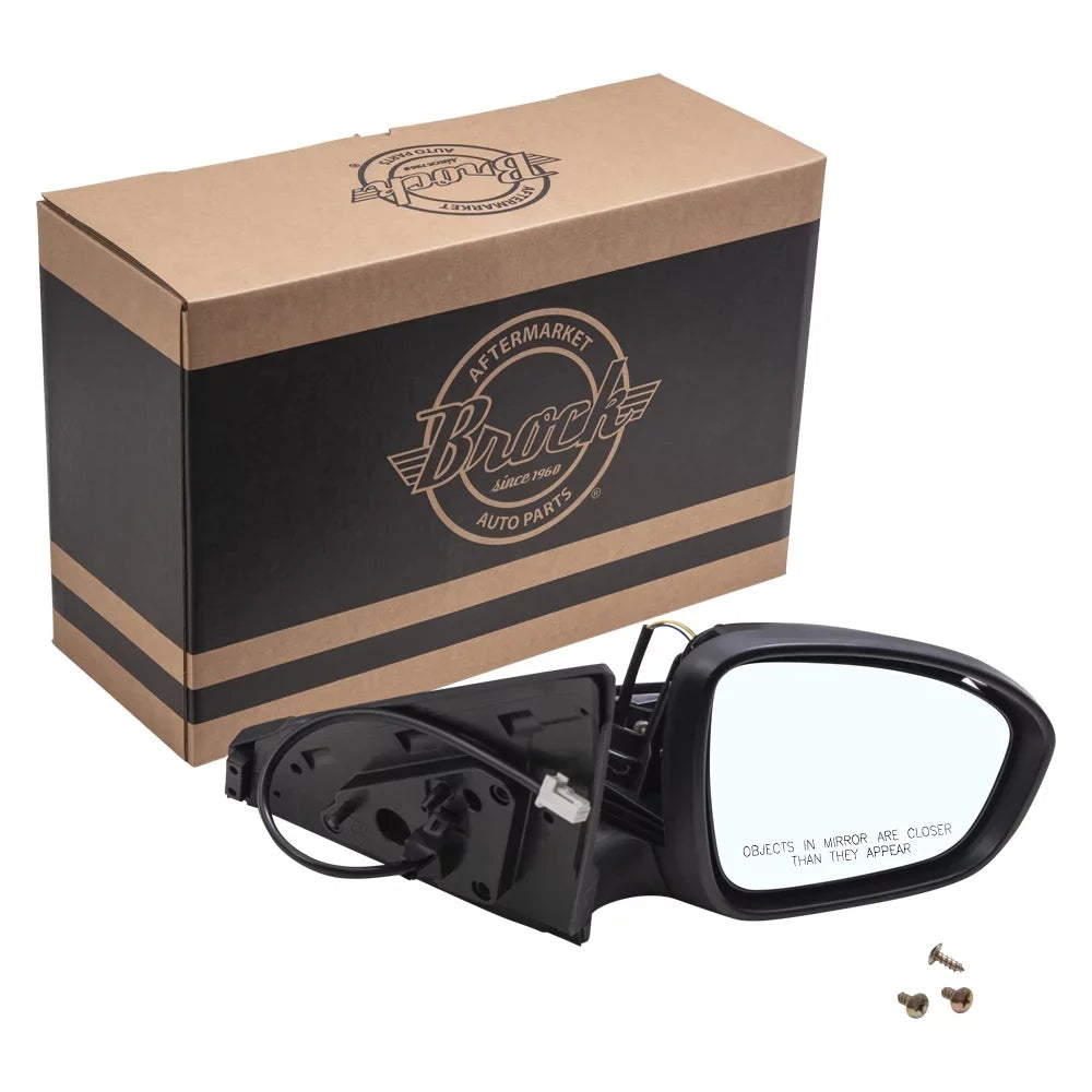 Brock Aftermarket Replacement Passenger Right Power Mirror Without Heat-Signal-Camera Paint To Match Black Fitting With 2020-2021 Nissan Sentra
