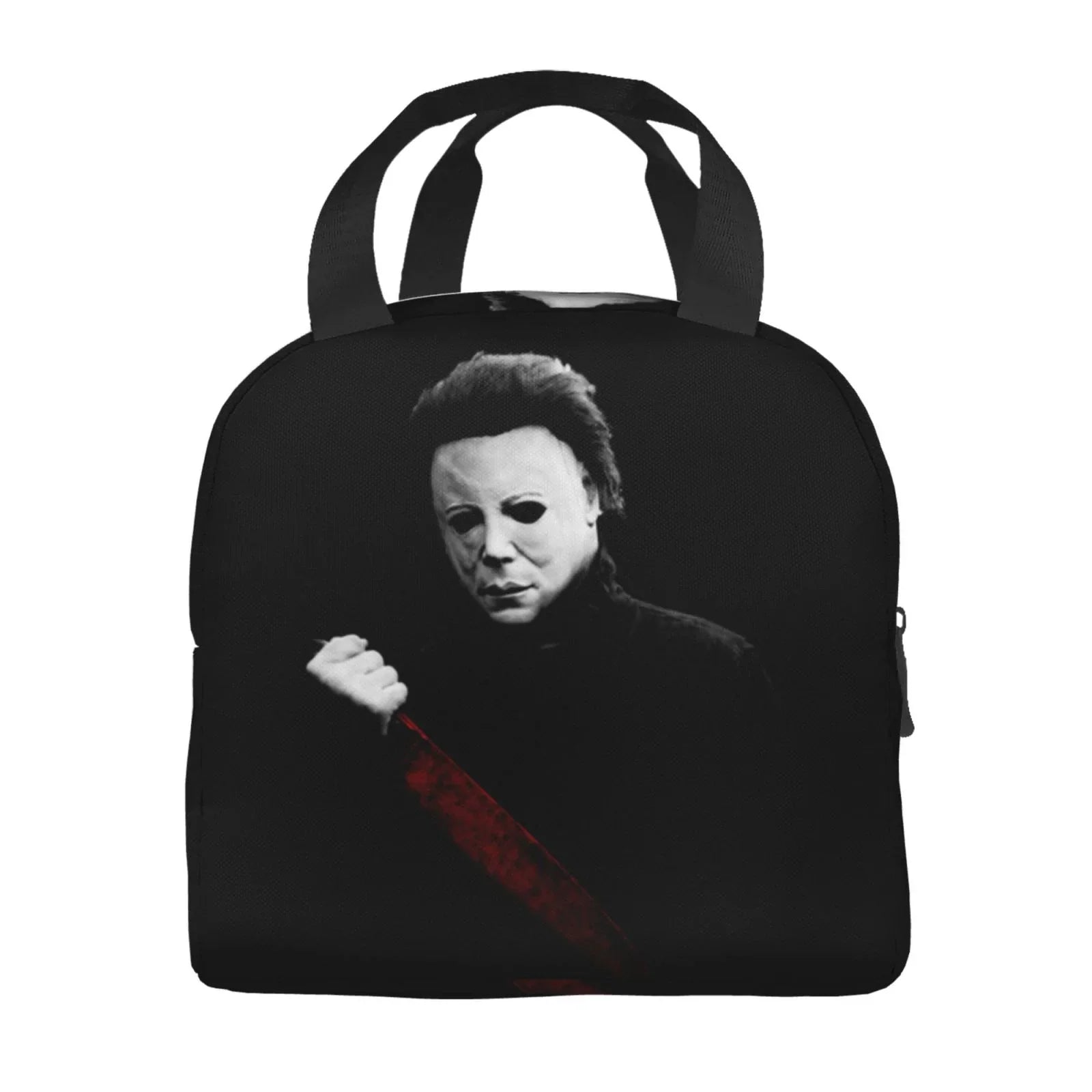 Michael Myers Blood Portable Lunch Bag For Adult And Kids Reusable Lunch Box Insulated Thermal Cooler Bento Bag For School Picnic Office