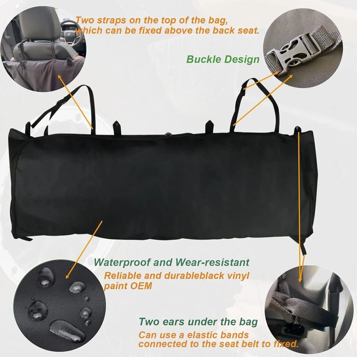 600D Soft Top Window Storage Bag For Ford Bronco Accessories 2021-2023 4 Door US
