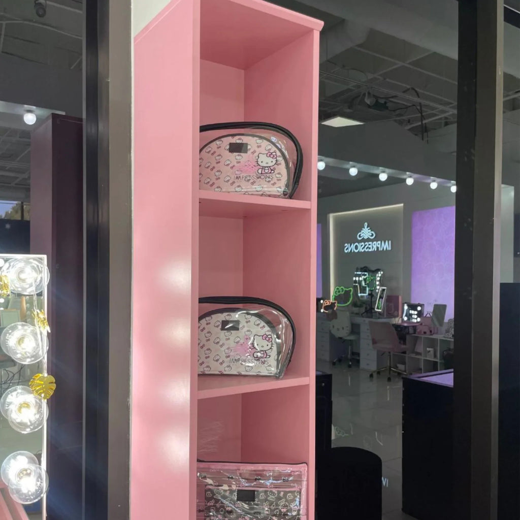 Impressions Vanity Hello Kitty 2 Pcs Nested Clutch Purses, Travel Makeup Bag for Holding Makeup (Pink)
