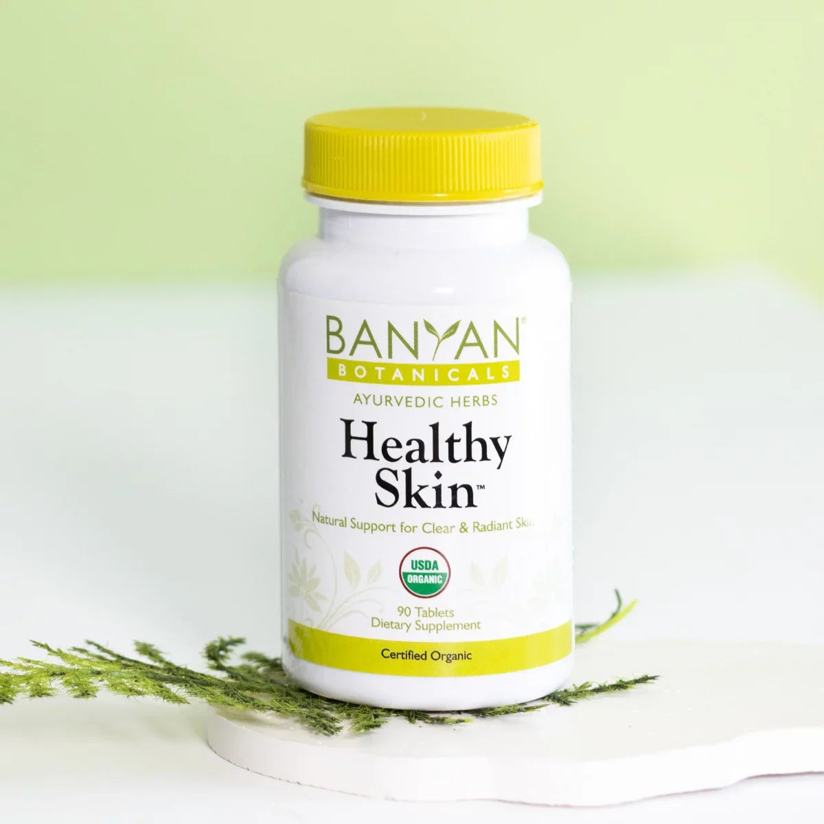 Banyan Botanicals Healthy Skin - USDA Certified Organic - 90 Tablets - Daily Supplement for Radiant, Flawless Skin*