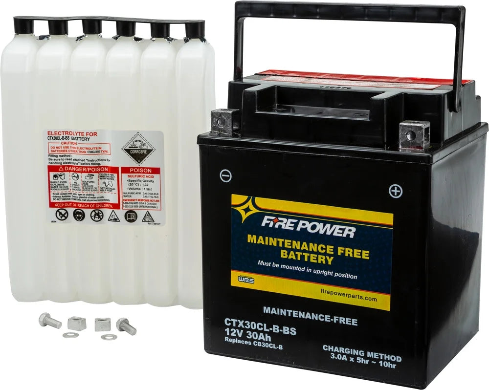 Fire Power Maintenance Free Battery CTX30CL-B-BS Suitable With Sea-Doo GTX LTD iS 260 2010-2015