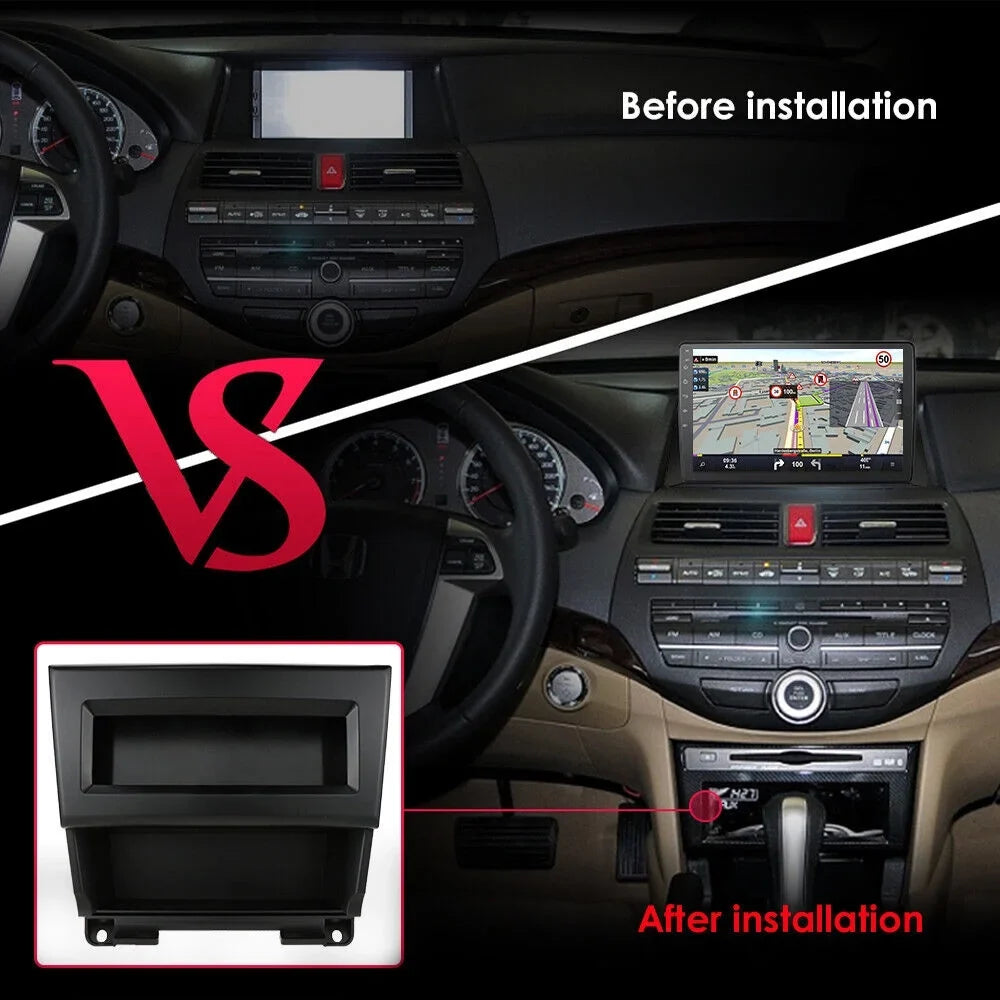 Car Stereo Radio for Honda Accord 8 2008-2013 10.1" 1280*720 Screen Android 12 Video Player Support Wireless Carplay Android Auto WIFI GPS Navigation SWC Backup Camera 2+32G, Black