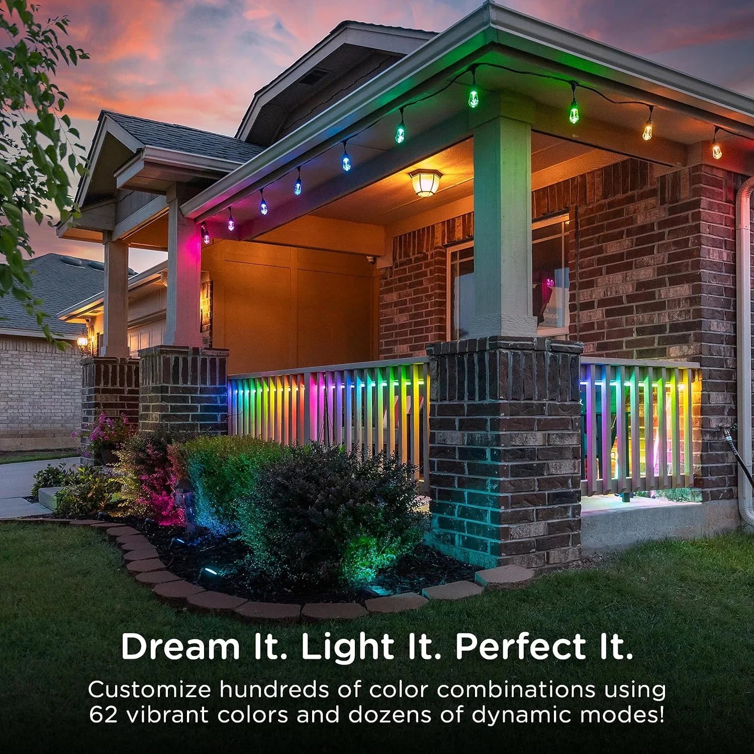 CXIAN Premium Smart Color Changing LED Strip Lights, 24ft, Indoor/Outdoor Flexible Light Strip, Fully Customizable Color, Dimmable, Built in Timer, Under Cabinet Lighting, 58088