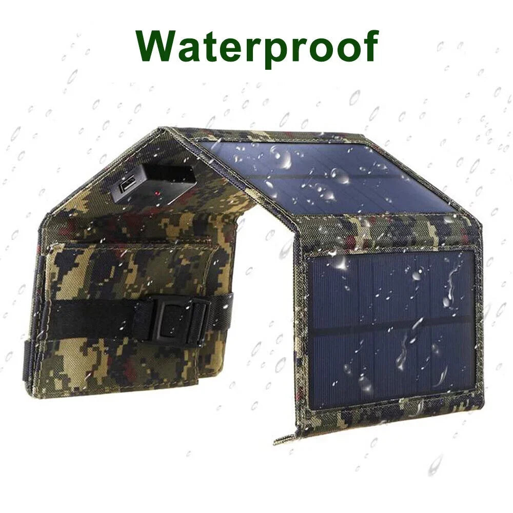 Foldable Outdoor 80W USB Solar Panel Portable Phone Charger Camping Hiking Rechargeable Battery High Standard