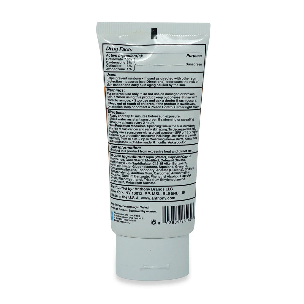 Anthony Day Cream Broad Spectrum Sunscreen SPF 30 3 oz