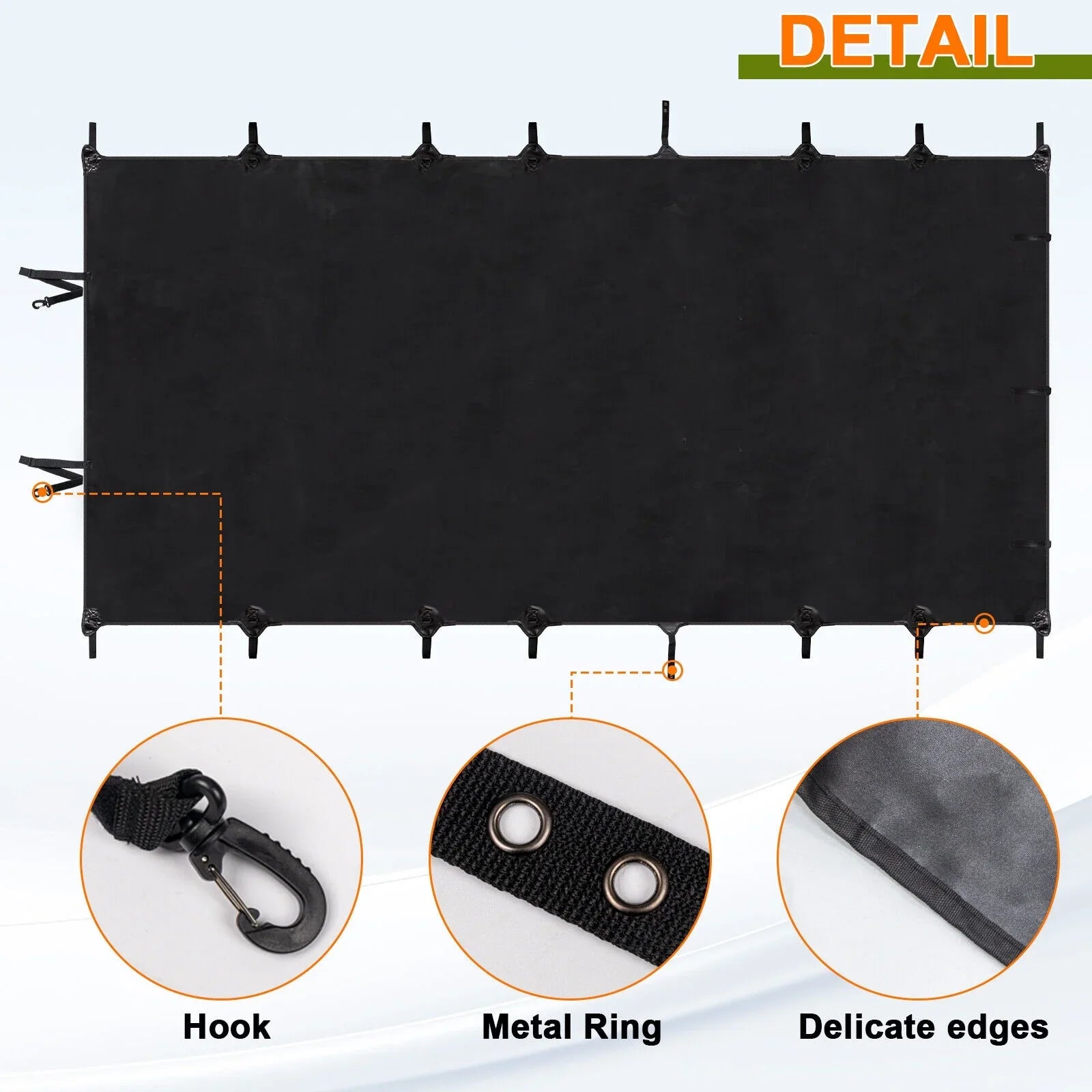 Soft Top Bikini Top Protection for Jeep Wrangler JK 2007-2017 2-Door Extended PU Leather Anti-UV Top Roof Black