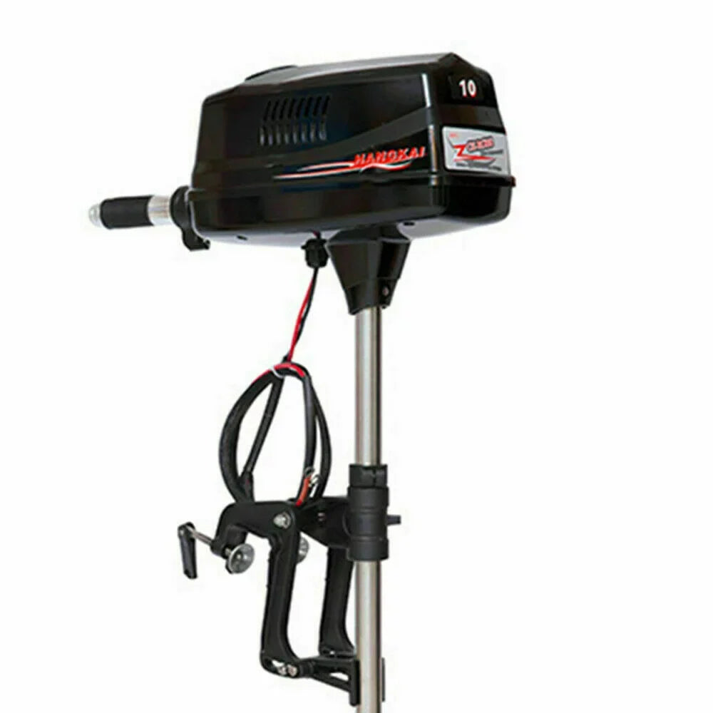 Wuzstar 60V 10HP Electric Outboard Motor Brushless Fishing Watercraft Engine w/Propel 2.2KW