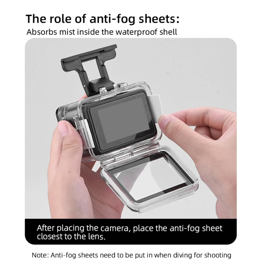 PC Stainless Steel Transparent Case Waterproof Diving Camera Case for DJI Action 3 4