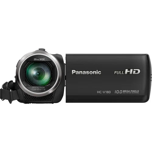 Panasonic HC-V180K Full HD Camcorder with 50x Stabilized Optical Zoom - Black