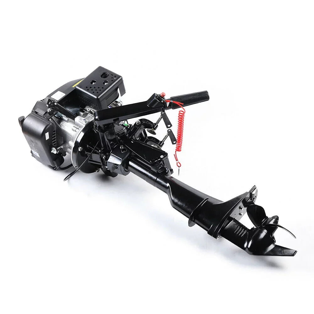 6 HP 4-Stroke Heavy Duty Outboard Motor Fishing Vessel Engine Air Cooling System