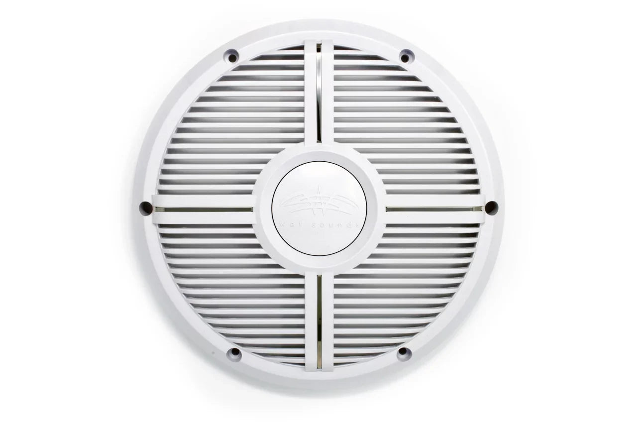 Restored Wet Sounds REVO 10 XW-W GRILL White XW Closed Style Grill for the REVO 10 Inch Marine Subwoofer (Refurbished)