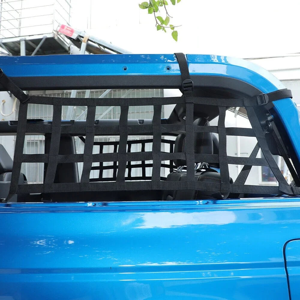 Teledu 2x Rear Side Cargo Net Restraint Protective Trunk Mesh 21+2 Door