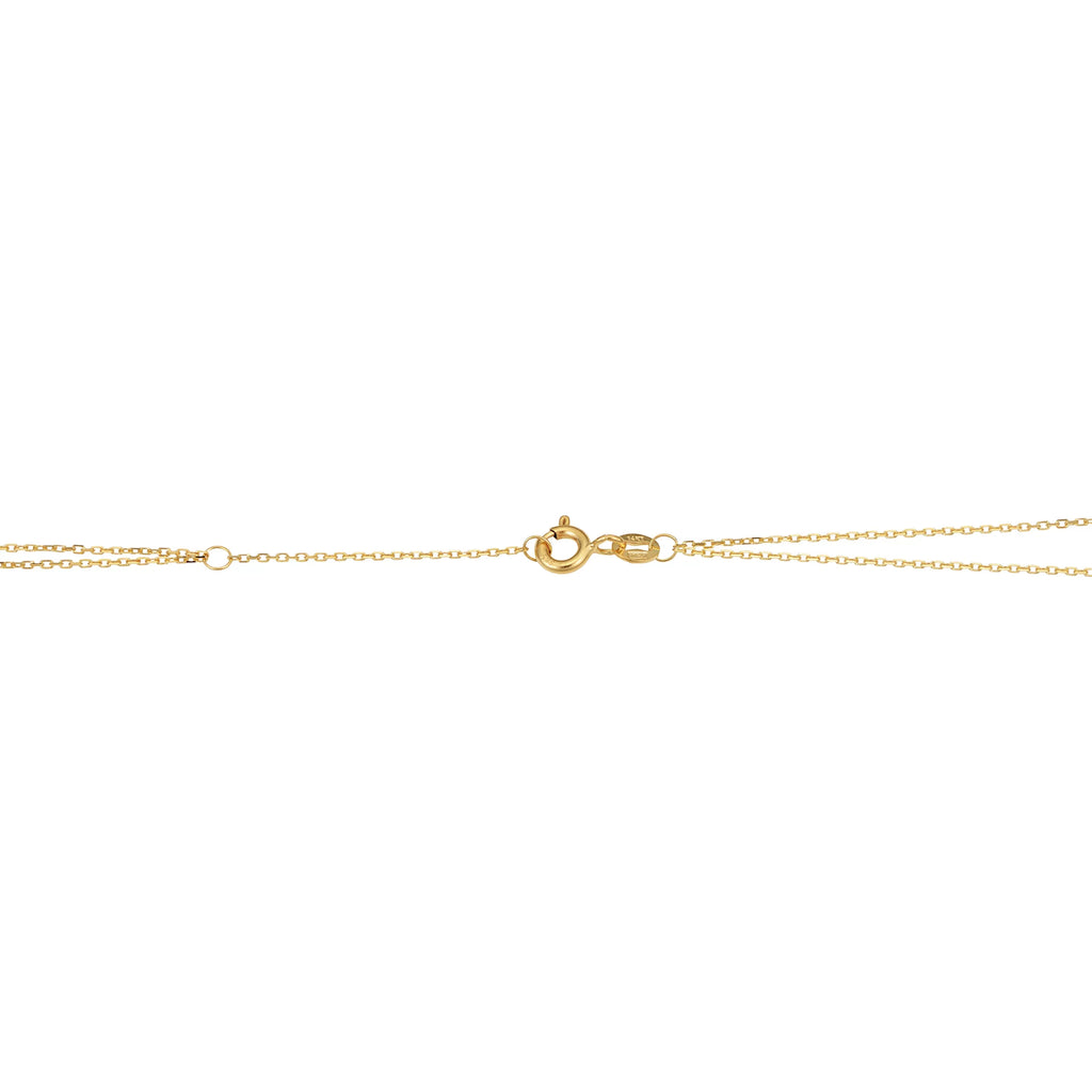 Kooljewelry 14k Yellow Gold Double Strand Diamond-Cut Heart Bracelet (adjusts to 6.5 or 7.5 inch)