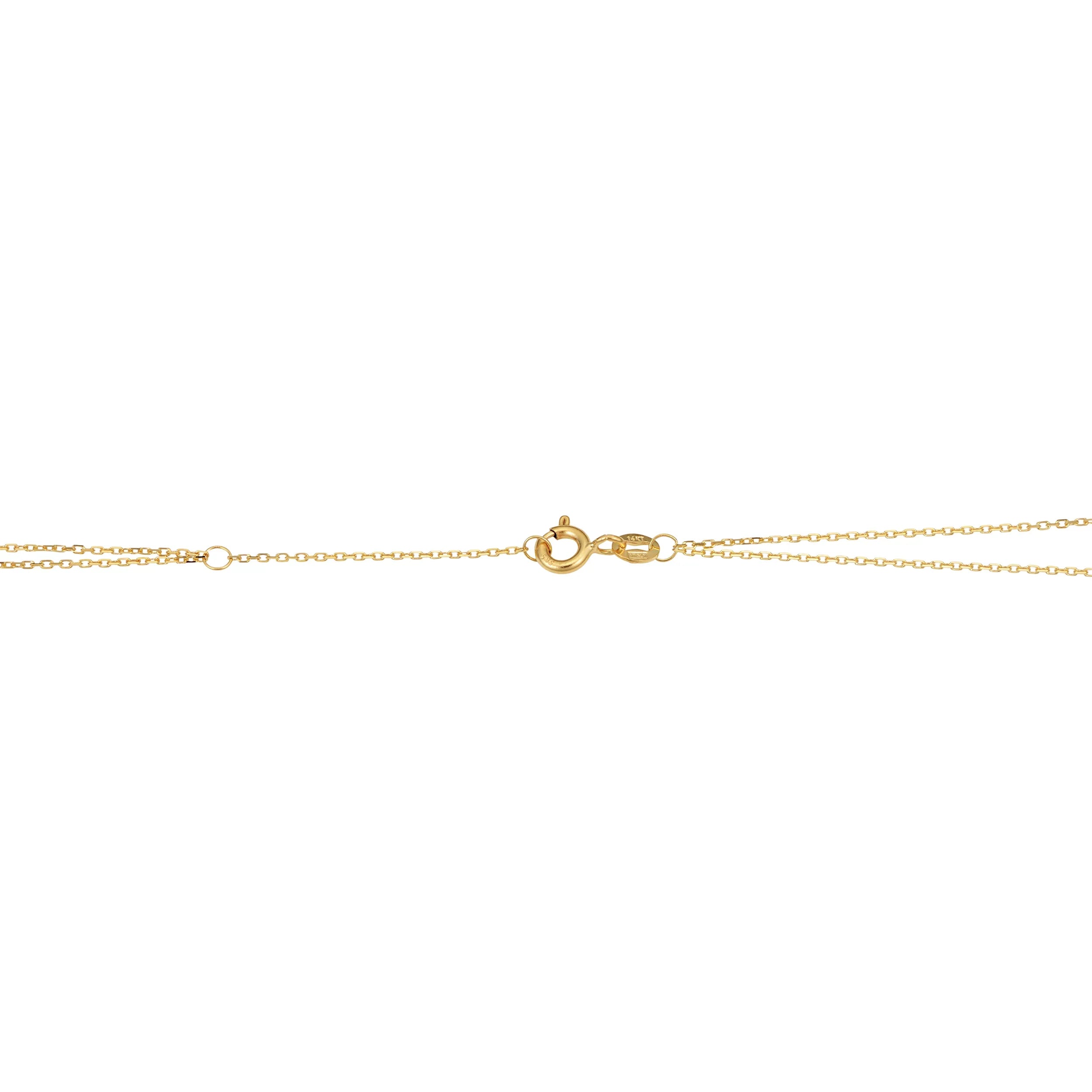 Kooljewelry 14k Yellow Gold Double Strand Diamond-Cut Heart Bracelet (adjusts to 6.5 or 7.5 inch)