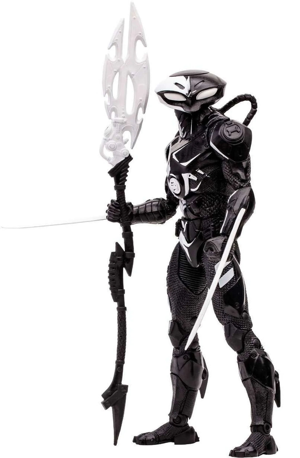 McFarlane DC Direct Gold Label Collection Black Manta Action Figure with Comic Book (Line Art)