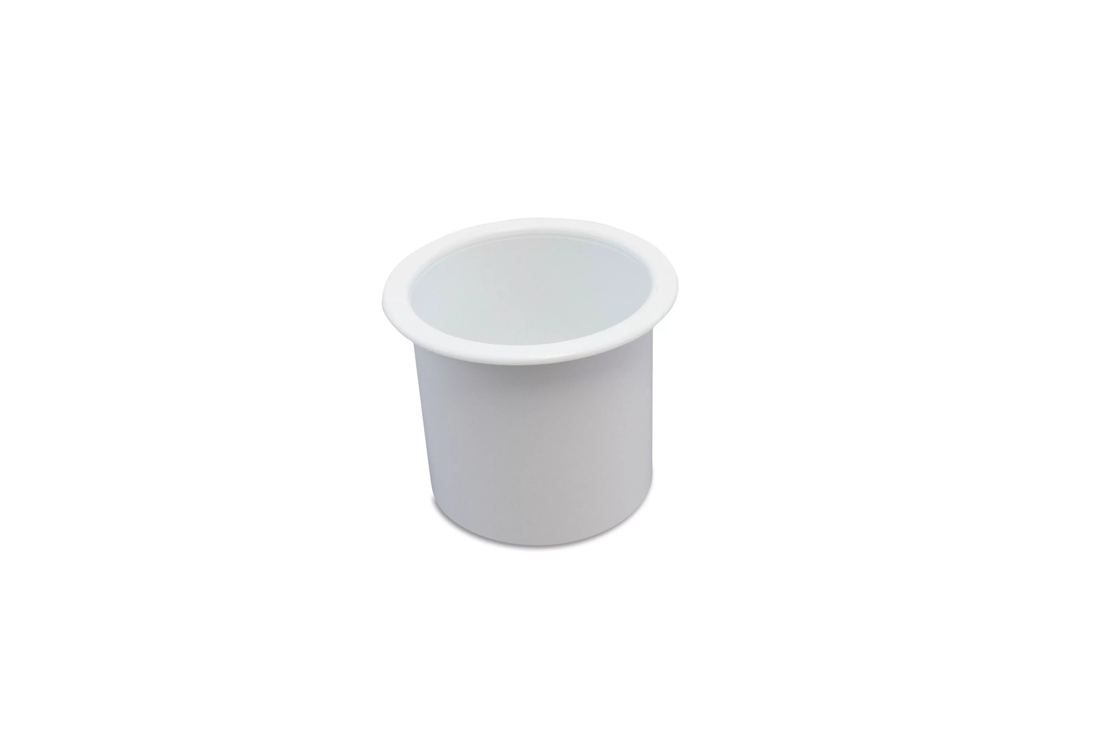 20 Cup Holder Plastic Pocket Recessed Drop In Insert Universal for Watercraft RV Car Truck Sofa Game Table Marine Pontoon Motorhome Camper White