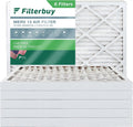 Filterbuy 18x25x2 MERV 13 Pleated HVAC AC Furnace Air Filters (6-Pack)