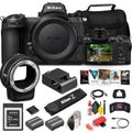 Nikon Z 7II Mirrorless Digital Camera 45.7MP (Body Only) (1653) + FTZ Mount + 64GB XQD Card + EN-EL15c Battery + Corel Photo Software + Case + Card Reader + Cleaning Set + More - International Model