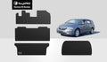 ToughPRO - Full Set with Cargo Mats Suitable with HONDA Odyssey - All Environment Heavy Duty (Made in USA) - Black Rubber - 2001