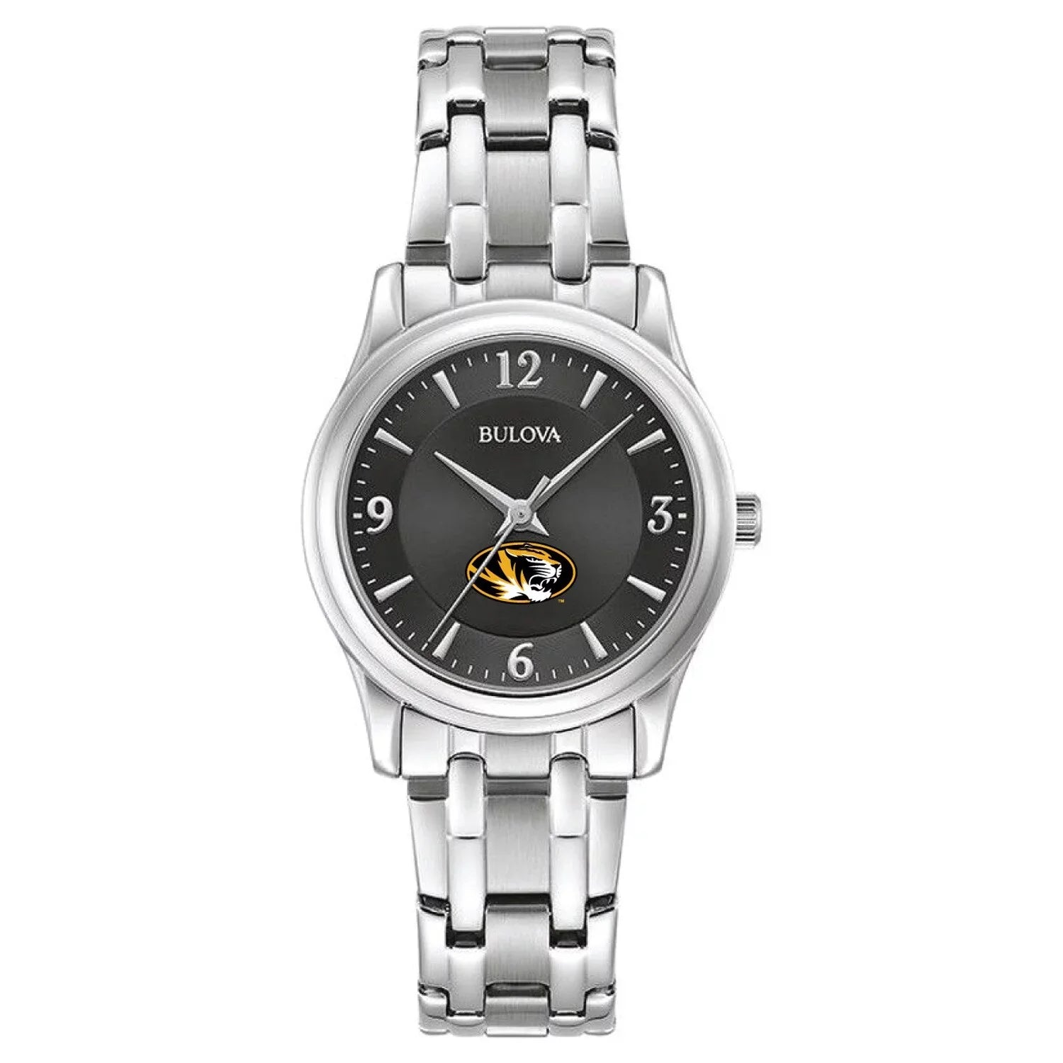 Women's Bulova Black Missouri Tigers Corporate Collection Stainless Steel Watch