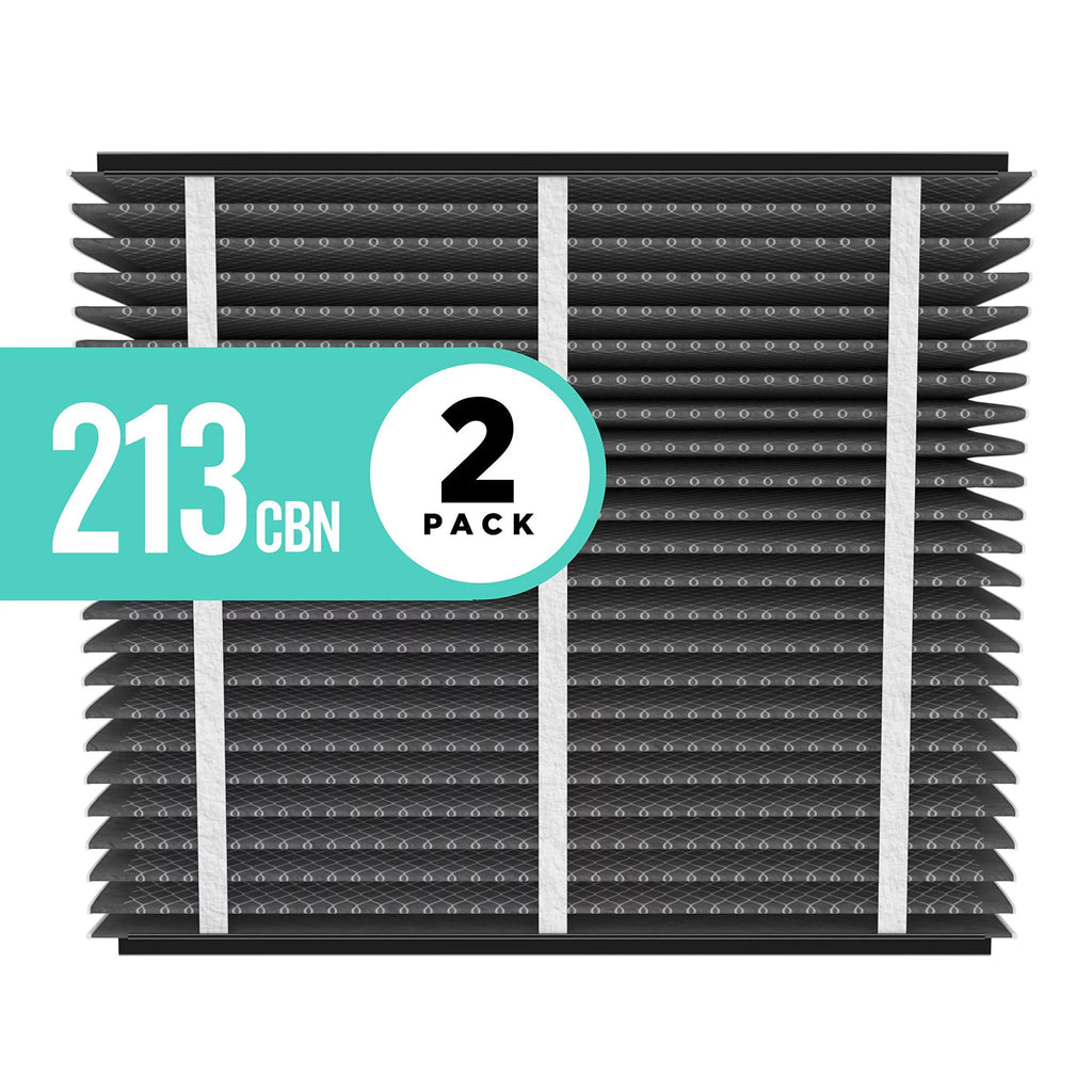 aprilaire 213cbn replacement furnace air filter for aprilaire whole home air purifiers, merv 13, healthy home + odor reduction furnace filter (pack of 2)