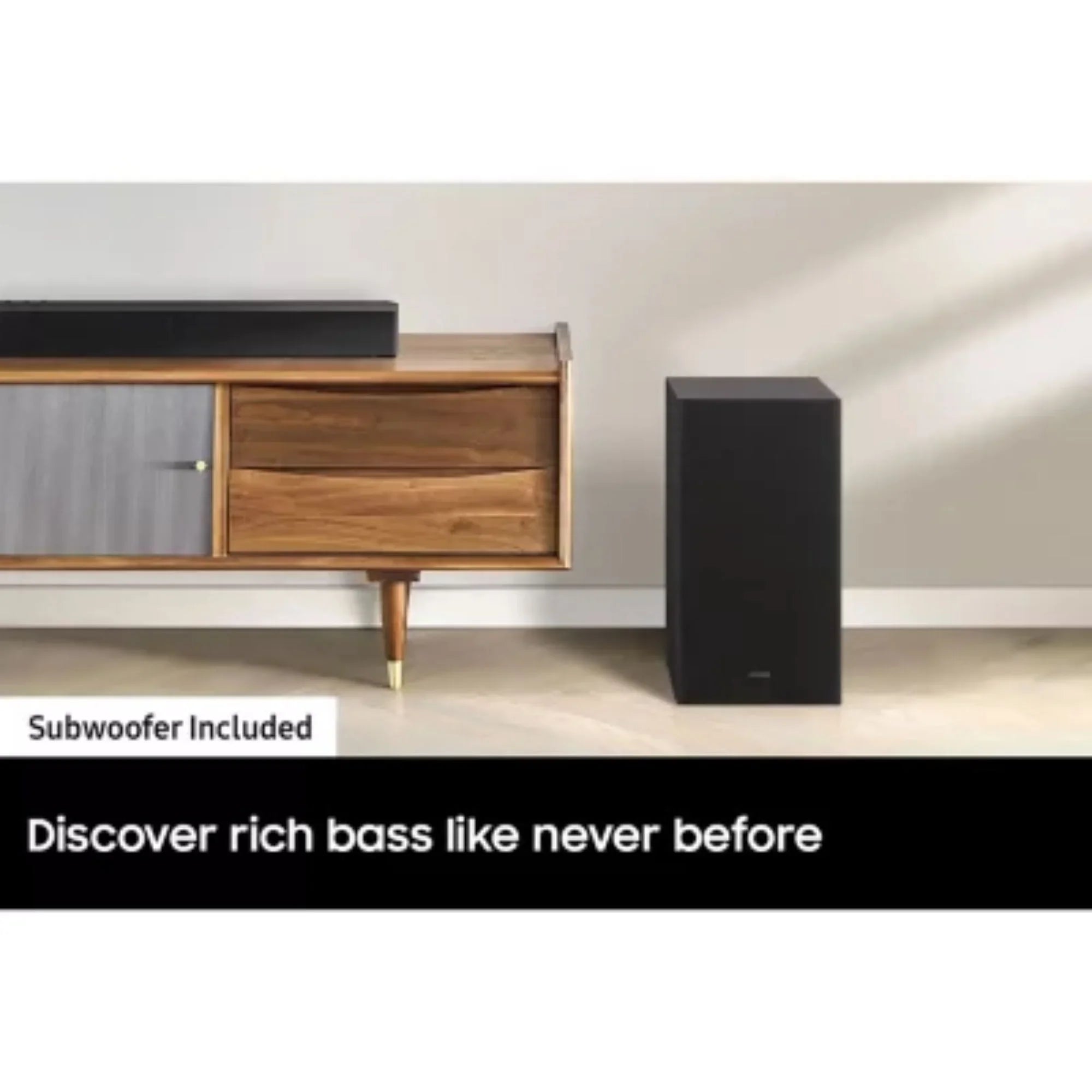 Restored Samsung HWA58C/ZA 5.1 Channel Soundbar With Rear Surround Sound Speakers, Black (Refurbished)