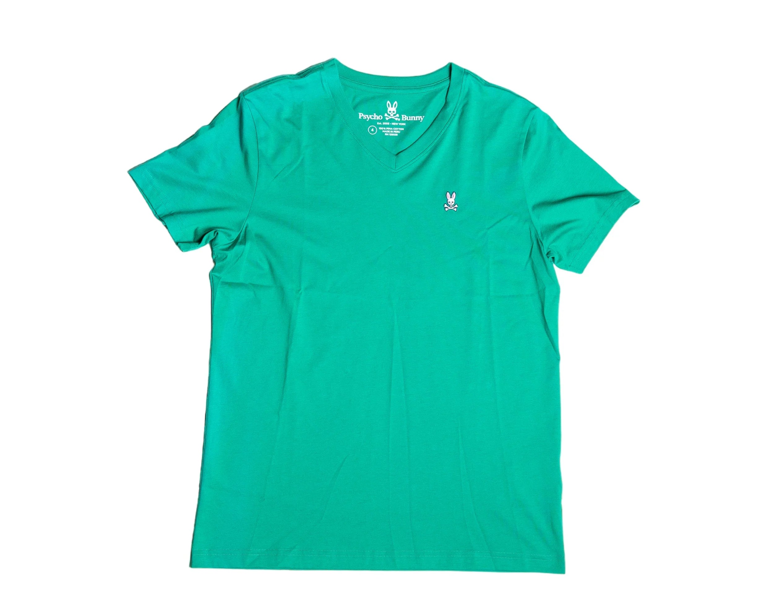 Psycho BunnyPsycho Bunny Classic V-Neck Men's Tee ShirtAlpine TrailS