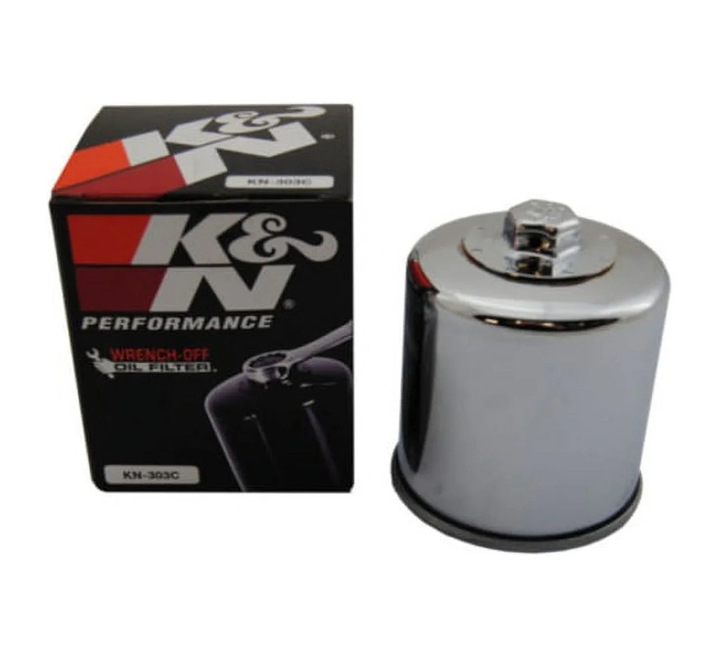 K&N Air and Oil Filter Chrome Kit for ATV/UTV POLARIS Scrambler 500 2x4 2001-2002