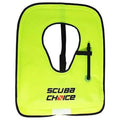 Adult Neon Yellow Snorkel Vest With Name Box, Large