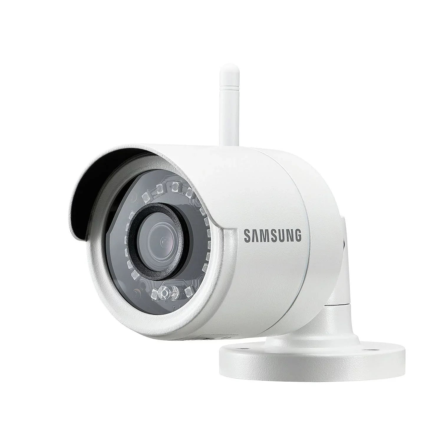 Samsung Wisenet SNK-B73040BW 4 Channel 1080p Full HD NVR Video Security System with 1TB Hard Drive and 4 1080p Wireless Climate Impervious Bullet Cameras