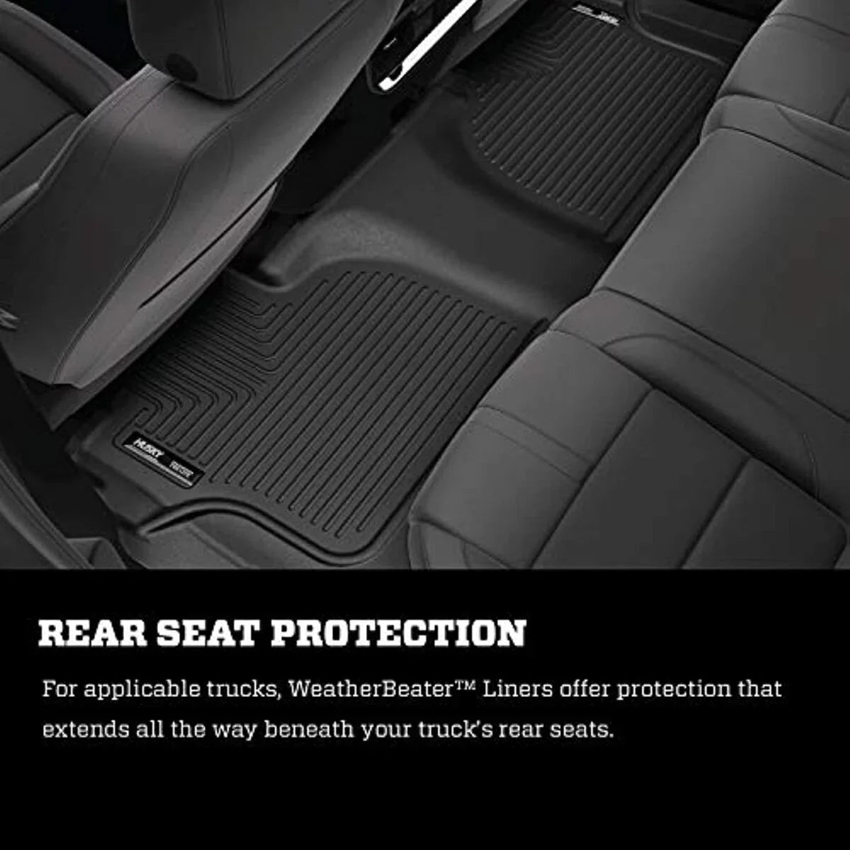 Husky by RealTruck 2nd Seat Floor Liner Fitting with 17-19 Pacifica Matching with select: 2017-2021 Chrysler Pacifica Touring L, 2020-2021 Chrysler Voyager