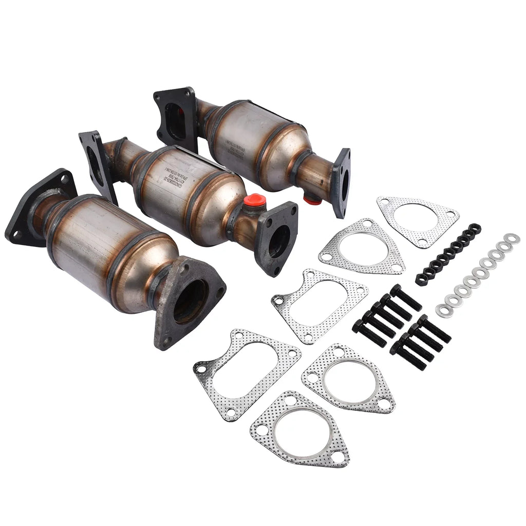 Mustrod Catalytic Converter Set for 2005-2008 Honda Accord Pilot Odyssey Ridgeline 45106-45107-45108