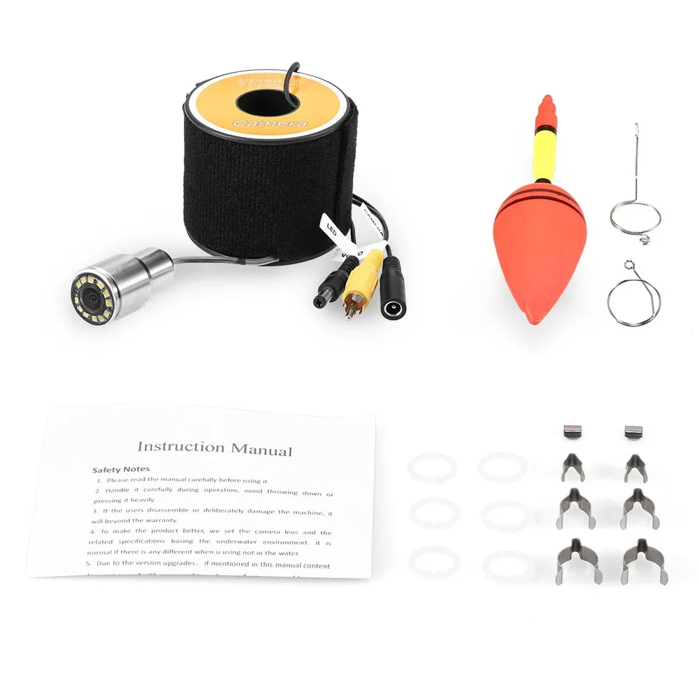 moobody Fishing Camera with 15m/30m/50m Cable, 1200TVL Underwater Viewer, 12 LEDs Night Vision