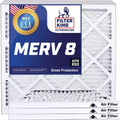 Filter King 33.5x55x1 Air Filter | 4-PACK | MERV 8 HVAC Pleated A/C Furnace Filters | MADE IN USA | Actual Size: 33.5 x 55 x .75"